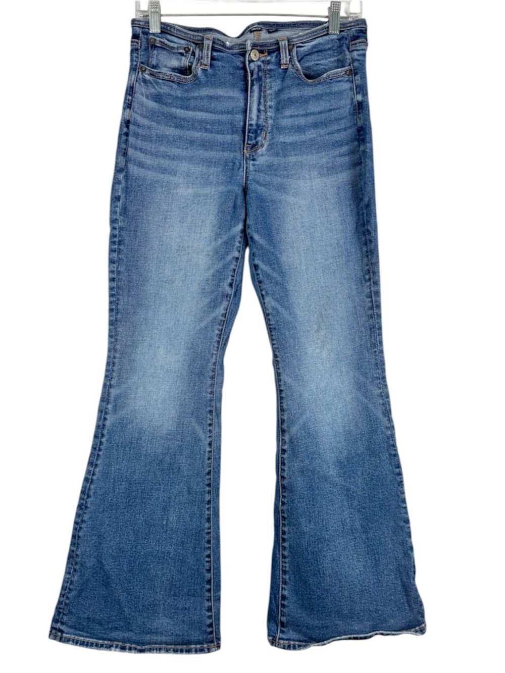American Eagle Outfitters Blue High-Rise Flare Jeans